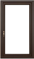 WindowMAG Fereastra PVC termopan, 4 camere, mahon, 71 x 116 cm, simpla deschidere, dreapta