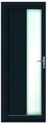 WindowMAG Usa din PVC cu geam termopan, montant vertical 1/3 tip 4, 6 camere, prag pvc, stanga , gri antracit , 88 x 200 cm