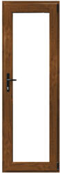 WindowMAG Usa din PVC cu geam termopan 3/3, 4 camere, Stejar auriu, 87×202, Prag PVC, Dreapta