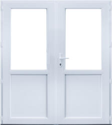 WindowMAG Usa din PVC cu geam termopan 2/3, 4 camere, Alb, 160×210, Prag Aluminiu, Dreapta