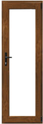 WindowMAG Usa din PVC cu geam termopan 3/3 tip 3, 6 camere, prag aluminiu, dreapta , stejar auriu , 88 x 200 cm