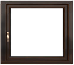 WindowMAG Fereastra PVC termopan, 6 camere, mahon, 56 x 56 cm, dubla deschidere, dreapta