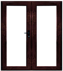 WindowMAG Usa din PVC cu geam termopan 3/3, 6 camere, Mahon, 200×210, Prag Aluminiu, Stanga