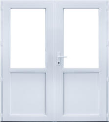 WindowMAG Usa din PVC cu geam termopan 2/3, 4 camere, Alb, 180×210, Prag Aluminiu, Dreapta