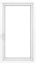 WindowMAG Fereastra PVC termopan, 6 camere, alb, 86 x 116 cm, dubla deschidere, dreapta