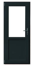 WindowMAG Usa din PVC cu geam termopan 2/3 tip 2, 4 camere, prag aluminiu, stanga , gri antracit , 98 x 200 cm
