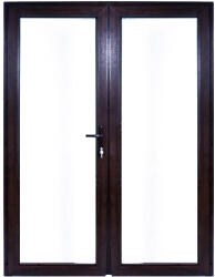 WindowMAG Usa din PVC cu geam termopan 3/3, 6 camere, Wenge, 180×210, Prag PVC, Stanga