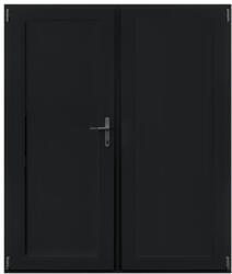 WindowMAG Usa din PVC cu panel PVC , 6 camere, Black Brown, 180×210, Prag PVC, Stanga