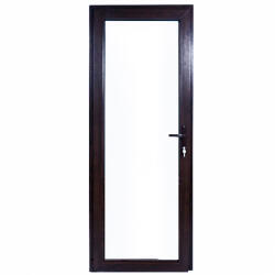 WindowMAG Usa din PVC cu geam termopan 3/3, 4 camere, Wenge, 87×202, Prag PVC, Stanga