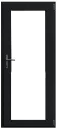WindowMAG Usa din PVC cu geam termopan 3/3 tip 3, 6 camere, prag pvc, dreapta , black brown , 88 x 200 cm