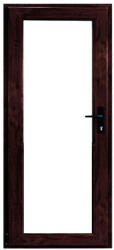 WindowMAG Usa din PVC cu geam termopan 3/3, 4 camere, Mahon, 78×205, Prag Aluminiu, Stanga