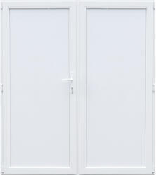 WindowMAG Usa din PVC cu panel PVC , 4 camere, Alb, 160×210, Prag Aluminiu, Stanga