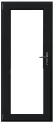 WindowMAG Usa din PVC cu geam termopan 3/3 tip 3, 4 camere, prag pvc, stanga , black brown , 98 x 190 cm