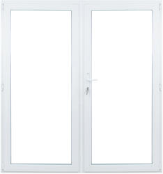 WindowMAG Usa din PVC cu geam termopan 3/3, 6 camere, Alb, 160×210, Prag Aluminiu, Dreapta