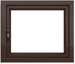 WindowMAG Fereastra PVC termopan, 4 camere, wenge, 56 x 56 cm, simpla deschidere, dreapta
