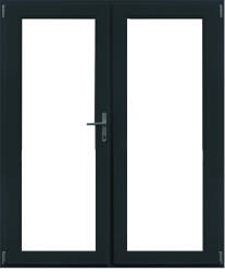 WindowMAG Usa din PVC cu geam termopan 3/3, 6 camere, Gri antracit, 200×210, Prag PVC, Stanga
