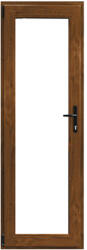 WindowMAG Usa din PVC cu geam termopan 3/3 tip 3, 4 camere, prag aluminiu, stanga , stejar auriu , 68 x 190 cm