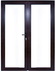 WindowMAG Usa din PVC cu geam termopan 3/3, 6 camere, Wenge, 160×210, Prag PVC, Dreapta