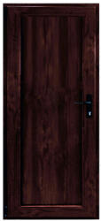 WindowMAG Usa din PVC cu panel tip 5, 6 camere, prag aluminiu, stanga , mahon , 78 x 200 cm