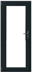 WindowMAG Usa din PVC cu geam termopan 3/3 tip 3, 6 camere, prag pvc, stanga , gri antracit , 68 x 190 cm
