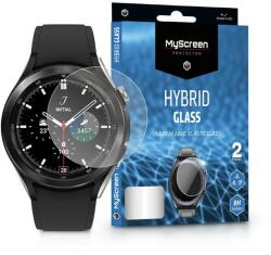 Samsung Galaxy Watch 4 Classic (42 mm) rugalmas üveg képernyővédő fólia - MyScreen Protector Hybrid Glass - 2 db/csomag - átlátszó