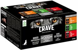 Crave Dog Dose Mixed Multipack Hrana umeda pentru caini adulti, mix de carne 6x400 g