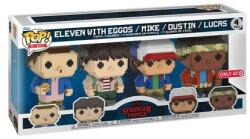 Funko POP! Stranger Things 63729 - Eleven with Eggos, Mike, Dustin, Lucas (Special Edition) (63729) Figurina