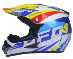 Revo Casca Moto Enduro Albastru-Galben Neon Trendy XL (RN-ENDR-05)