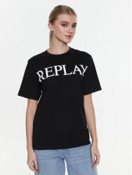 Replay Tricou W3698E. 000.23188P Negru Relaxed Fit