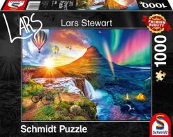 Schmidt Spiele 1000 db-os puzzle - Night and Day - Iceland, Lars Stewart (59908) (59908)