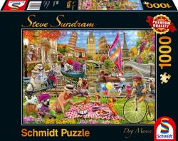 Schmidt Spiele 1000 db-os puzzle - Dog Crazy (59978) (59978)