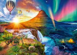 Schmidt Spiele 59908 - Night and Day - Iceland, Lars Stewart - 1000 db-os puzzle (59908)