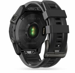  Szilikon Okosóra Szíj Garmin 26mm Quickfit Fenix 3 / 5x / 3hr / 5x Plus / 6x / 6x Pro / 7x Doop Explorer Fekete