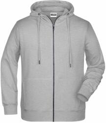 James & Nicholson (Daiber) Férfi cizpáros biopamut felső 8026 - Szürke melírozott | L (1-8026-1780926)