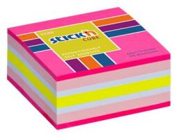 STICK N Öntapadó jegyzettömb, 51x51 mm, 250 lap, STICK N, neon rózsaszín (SN21533) - officesprint