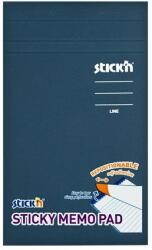 STICK N Öntapadó jegyzettömb, vonalas, 190, 5x114 mm, 50 lap, STICK N, pasztell sárga (SN21850) - officesprint