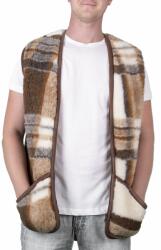 Vlnka Merino gyapjú mellény - kockás ruházat méretei XL