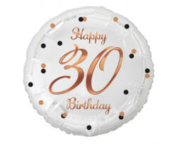 GoDan Szám, Számos lufi 18" 45cm - 30-as lufi, Happy Birthday 30 (LUFI425975)