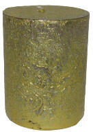 GYD Gyertya rusztikus adventi arany színű 5 cm X 6 cm, 4db/csomag