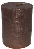 GYD Gyertya rusztikus adventi bronz színű 4 cm X 5 cm, 4db/csomag