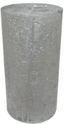 GYD Gyertya rusztikus adventi ezüst színű 4 cm X 8 cm, 4db/csomag