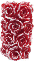 GYD Gyertya rózsa henger piros színű 6, 5 cm X 11 cm