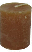 GYD Gyertya rusztikus adventi méz színű 4 cm X 5 cm, 4db/csomag