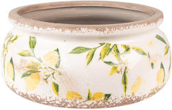 Clayre & Eef Set 2 ghivece flori ceramica Lemon 23x10 cm (6CE1534L)