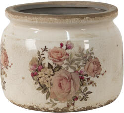 Clayre & Eef Set 2 ghivece flori ceramica Roses 20x15 cm (6CE1419L)