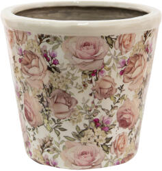 Clayre & Eef Set 2 ghivece flori ceramica Roses 21x19 cm (6CE1409XL)