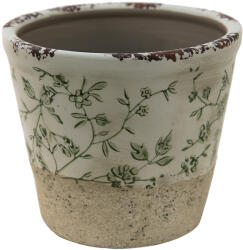 Clayre & Eef Set 2 ghivece flori ceramica Leaves 21x19 cm (6CE1384XL)