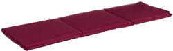 Bizzotto Perna bancuta 3 locuri din textil visiniu Nat 153 cm x 48 cm x 3 h (0806376)