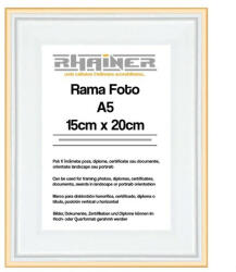 RHAINER Rama foto Barcelona alb+auriu A5 (gp-FP0941A521)