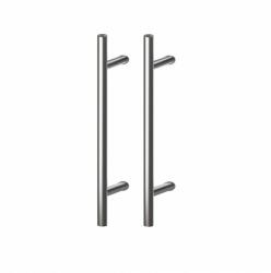 Wala Set maner spatial pe ambele parti WALA din inox 304 rotund 30 mm lungime 1800 mm asezare la 45 de grade cu accesorii de prindere